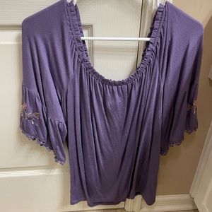 Francesca’s Off-The-Shoulder Blouse